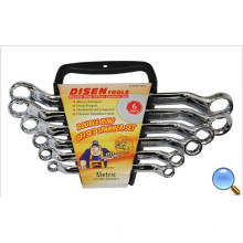 6PCS SGS aprobado plástico caso doble Offset Ring Wrench Set